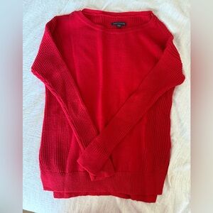 American Eagle Outfitters Vibrant Red Crew Neck Sweater